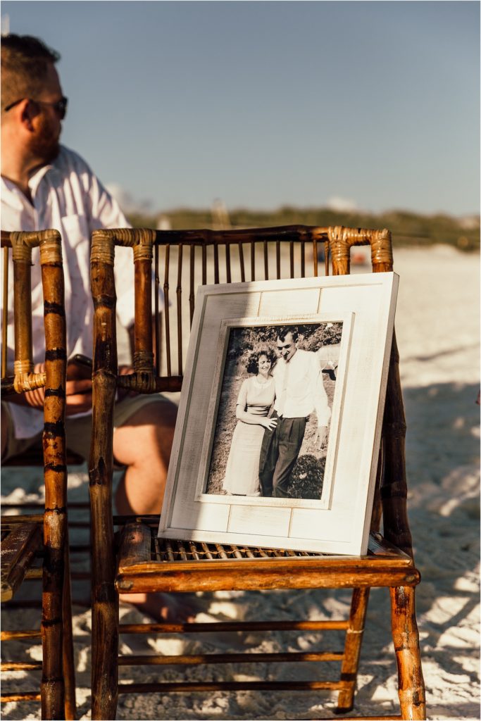 Inlet Beach Intimate Wedding In Memory of Grandparents Photo