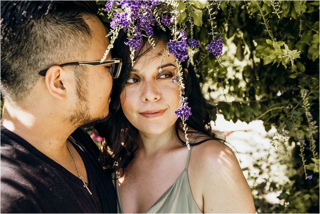 Palm Springs Engagement Session Garden Photos