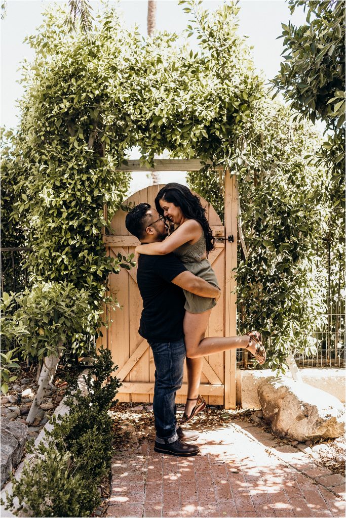 Palm Springs Engagement Session At Home Photos