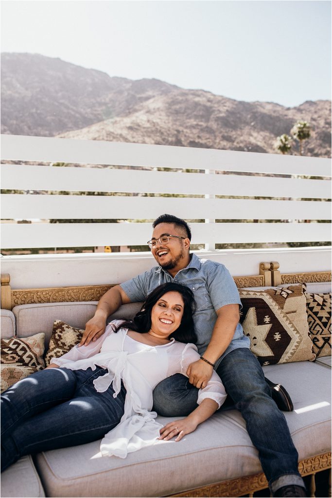 Palm Springs Engagement Session Azucar Happy Hour Photos