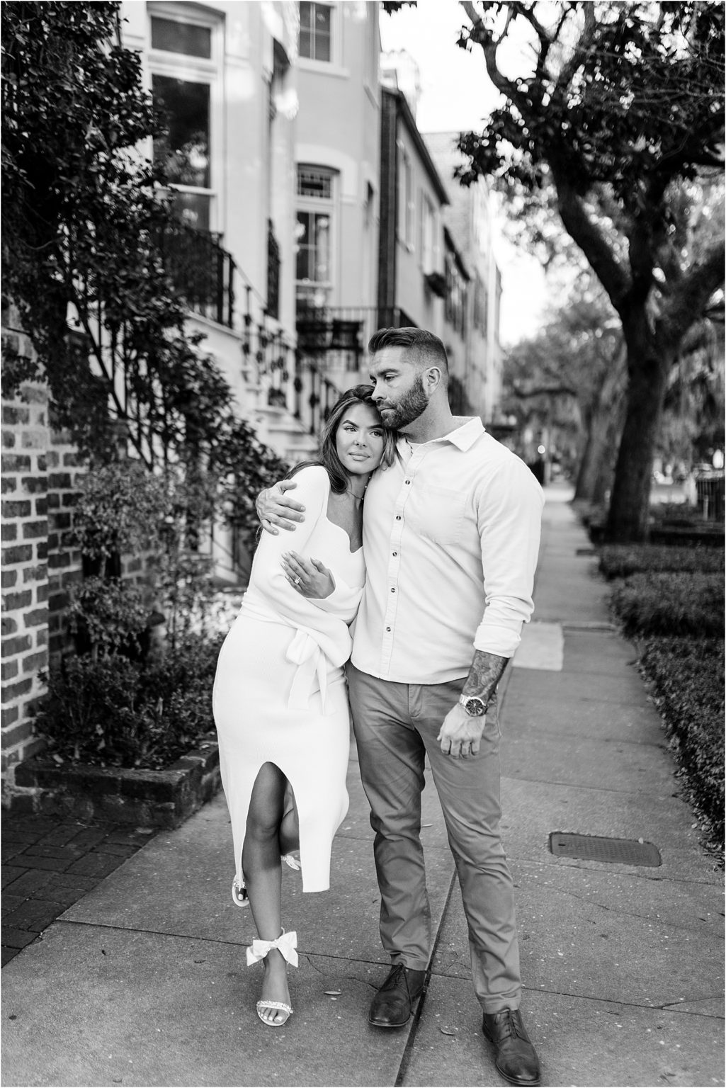 Maddie + James Downtown Savannah Engagement Session Love, Anneliese