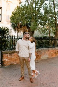 Maddie + James Downtown Savannah Engagement Session | Love, Anneliese